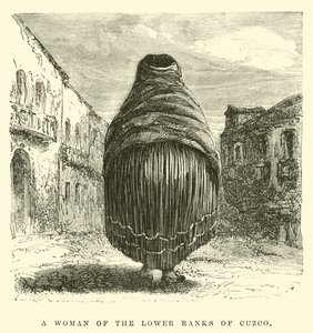 Una donna delle classi inferiori di Cuzco da Edouard Riou